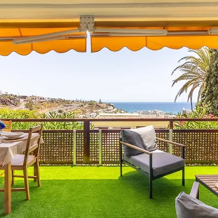 Ferienwohnung Increible Terraza Con Vistas Al Mar En San Agustin Exterior foto