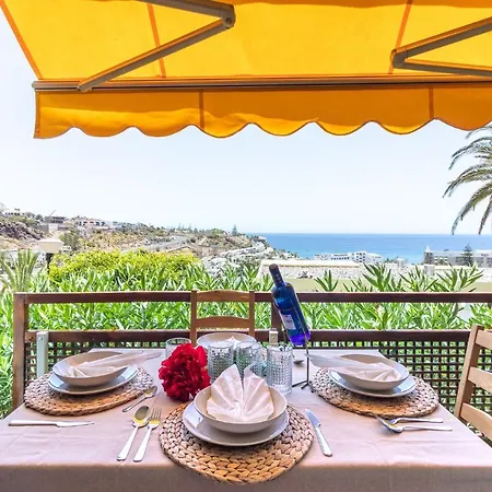 Ferienwohnung Increible Terraza Con Vistas Al Mar En San Agustin Exterior foto